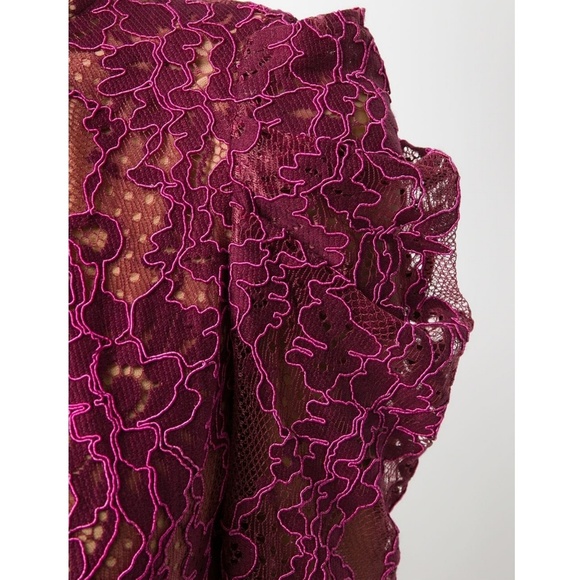 Michael kors Maroon & Pink lace Dress - Picture 3 of 8